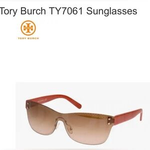 Tory Burch TY7061 Sunglasses 114913-35 Orange Frame
Brown Gradient Lenses - EUC
